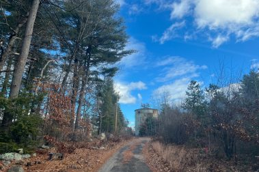 Construction in progress at Boulder Way, a high-end townhouse community located in Manchester, NH.